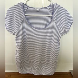 LAKE Pajama Pima Short Sleeve in Hydrangea Women Size Small